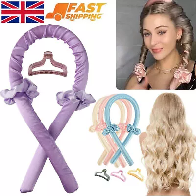 Silk Ribbon Hair Curlers Heatless Curling Rod Headband Wave Formers For Lazy UK • £3.79