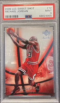 2006 Upper Deck UD Sweet Shot Basketball Michael Jordan #12 Bulls PSA 9 MINT • $7