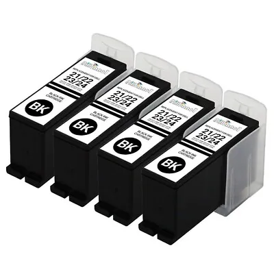 $22.99 • Buy New 4-pk ForDell Series 21 22 23 24 Black Ink Cartridges For V313 V515w Printer
