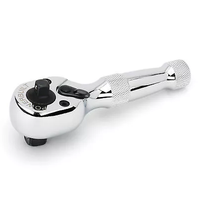 Powerbuilt 1/4 Inch And 3/8 Inch Drive 72 Tooth Dual Head Stubby Ratchet - • $14.95