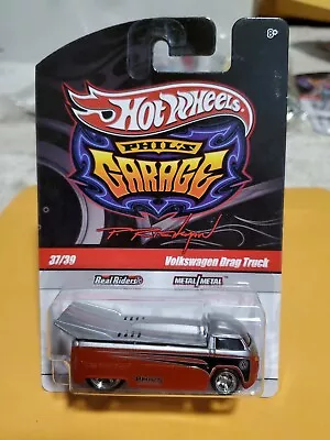 Hot Wheels Phil's Garage #37/39 Volkswagen Drag Truck Red Metal Real Riders • $8.99