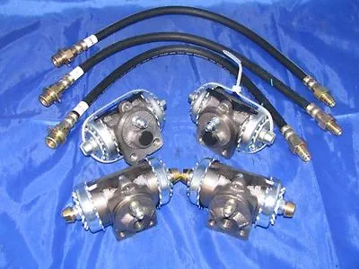 4 Wheel Cylinders & Brake Hoses 41 42 Chevrolet 1/2 Ton Truck 1941 1942 • $416.55