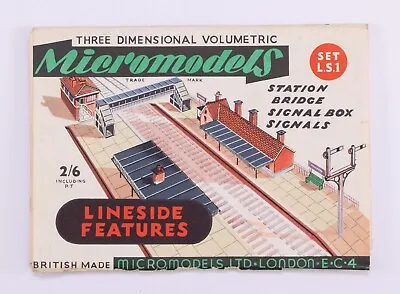 Original Micromodels Set L.s.1 Lineside Features Model Card Kit • £4.99