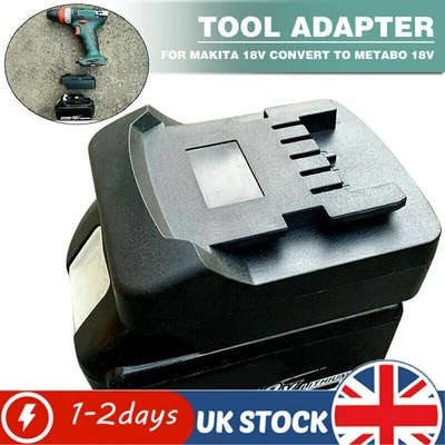 £17.99 • Buy Li-Ion Battery Adapter For Makita 18v Converts To Metabo Tools 18v PREMIUM