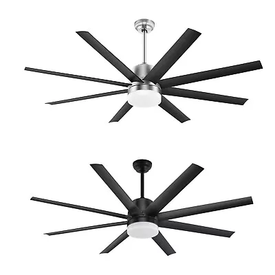 60 Inch 8-Blade Indoor/Outdoor Ceiling Fan Decor W/ Remote Control & 3 LED Light • $145.34