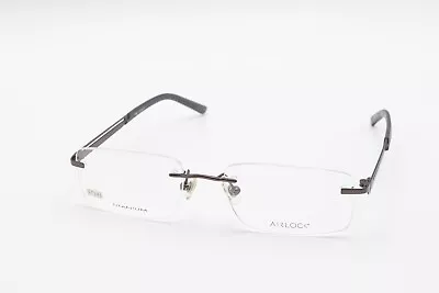 AIRLOCK LOVE EXTREME 103 033 Gunmetal 53-18-140 Rimless Eyeglass TITANIUM PT191 • $39.99