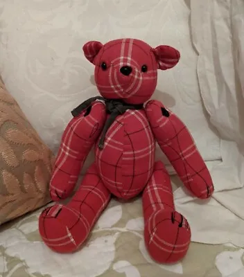£25 • Buy Marese French Clothing Label Red Teddy Bear With Moving Limbs
