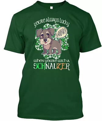St Patrick Day Witha Miniature Schnauzer Youre Are T-Shirt Made In USA S To 5XL • $21.99