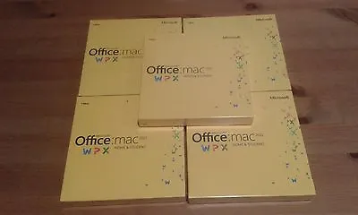 Microsoft Office MAC Home & Student 2011 Retail DVD X 5 Pcs • $64.18