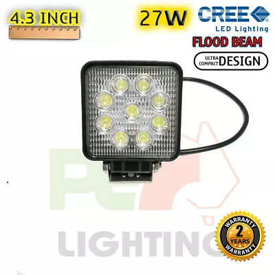 PEC 27W CREE USA LED FLOOD WORK LIGHT+MOUNTING For AUDI ALLROAD Q3 Q5 Q7 RS SQ5 • $32