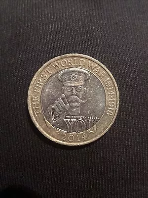 1914-1918 The First World War Lord Kitchener £2 Pound Coin (RARE) • £500