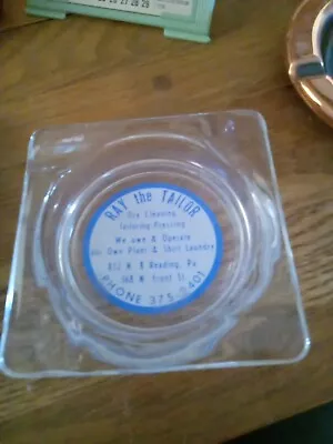 Reading Pa Ashtray Ray The Taylor Dry Cleaning Glass  • $30