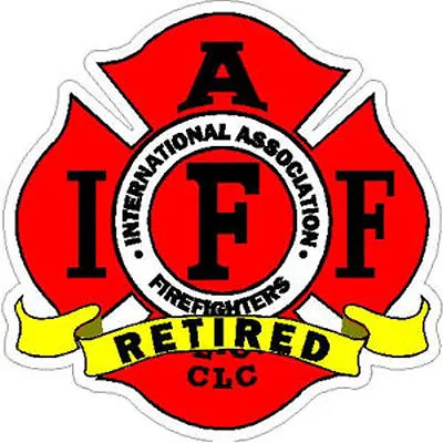 2 Inch Reflective IAFF Retired Firefighter Maltese Sticker Decal • $3.99