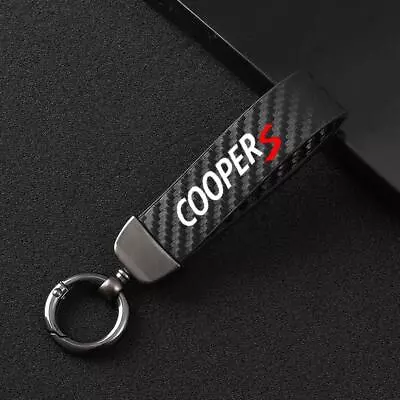 Car Leather Key Ring For Mini Cooper One S R50 R53 R56 R60 F55 F56 R57 R58 R60 • $18.45