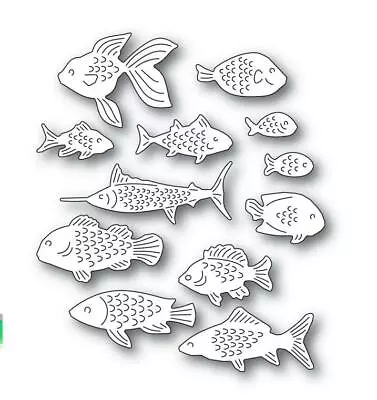 Metal Cutting Dies Fish DIY Scrapbooking Photo Album Embossing Paper Card Crafts • £3.54