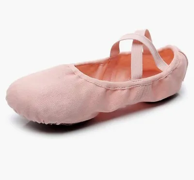 Lily's Locker Ballet Shoes Girls Split-Sole Canvas Ballet Pumps Various Sizes • £8.99