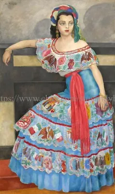 Mexican Painter Diego Rivera 1886-1957 RETRATO DE LA ACTRIZ MATILDE PALOU 14X20 • $17.84