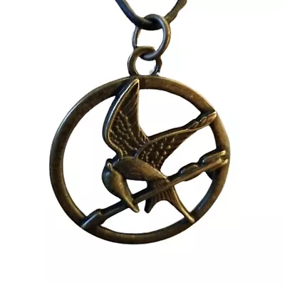 Lionsgate LGF The Hunger Games Mockingjay Pendant Necklace On Black Leather Cord • $12