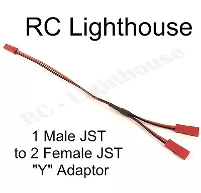 JST Splitter   Y   Connector Harness.  One Male To 2 Female JST Plugs • $6.99