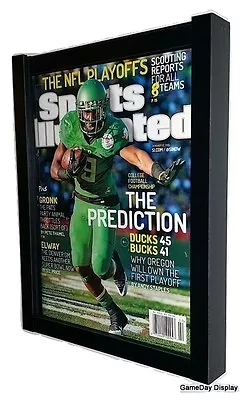 Magazine Sports Illustrated Display Frame Case Black Shadow Box • $33.50