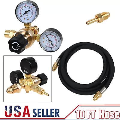 Argon CO2 Regulator Gauges CGA580 &118'' Hose Fits Lincoln Miller Mig Tig Welder • $40