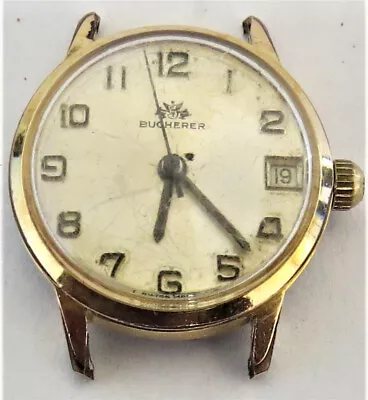 Larger Vintage Gold Bucherer Women/Ladies Watch • $12.40