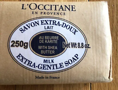 L'occitane En Provence Shea Milk Extra Gentle Soap 8.8 Oz Sealed Bar • $20