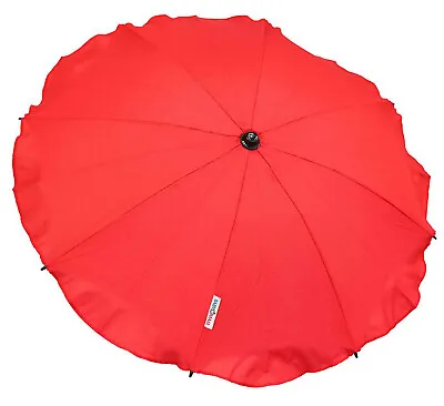 Universal Baby Umbrella Parasol Waterproof Fit Mutsy Evo STROLLER/PRAM Red • £11.99