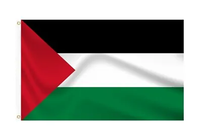 Palestine Palestinian Flag 5ft X 3ft Eyelets Fast Despatch Premium Polyester • £3.99