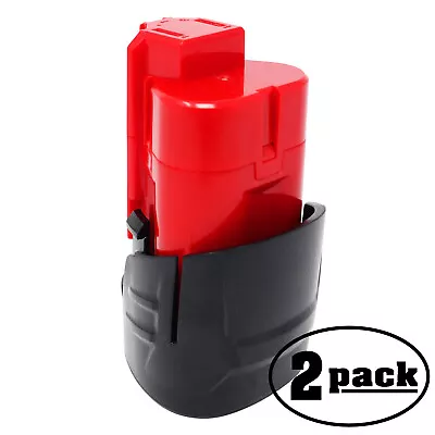 2-Pack 12V Lithium-Ion Battery For Milwaukee 2454 22 2460 20 2406 22 (1.5 Ah) • $30.99