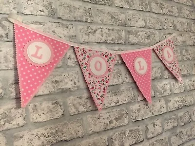 £2.50 • Buy Pink Baby Felt Bunting Banner Garland Letters Nursery Cake Smash Personalised
