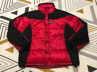 Men's Rab Summit EXTREME Cold Weather RED Down Jacket Size XL • £105