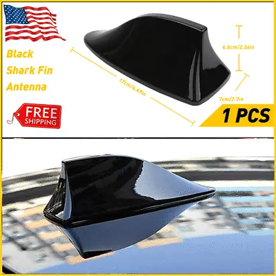 $9.99 • Buy US Antenna Cover Shark Fin Radio FM/AM Signal Booster Car Auto Replace Kit Black