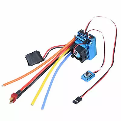 120A Sensored Brushless Speed Controller ESC For 1/8 1/10 1/12 Car Crawler L6D7 • £17.56