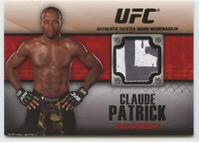 2011 UFC Title Shot Fighter Relics Black #FR-CP Claude Patrick NM-MT MEM /88  • $4