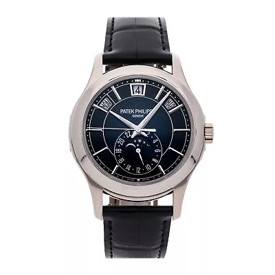 Patek Philippe Complications Annual Calendar Moon Auto Gold Mens Watch 5205G-013 • $49950