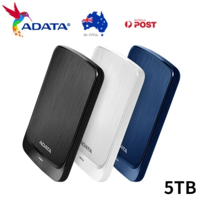 $269.95 • Buy ADATA USB 3.2 HV320 HDD 5TB Portable External Hard Disk Drive PC Laptop