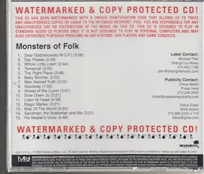 Monsters Of Folk S/t Cd Promo Bright Eyes M Ward  • $10