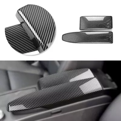 Black Carbon Fiber Center Armrest Box Trim For Mercedes Benz CW204 X204 W212 ABS • $19.99