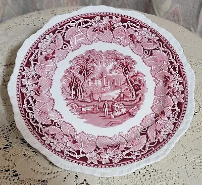 Vintage  Mason's Pink Ironstone China Vista England Dinner Plate 10  • $8