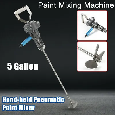 $77.03 • Buy 5 Gallon 20L Pneumatic Paint Coating Mixer Shaker Air Agitator Blender Stirrer
