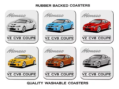 Holden Vz  Cv8  Monaro  Coupe        Set Of  6   Rubber Drink  Coasters • $24.50