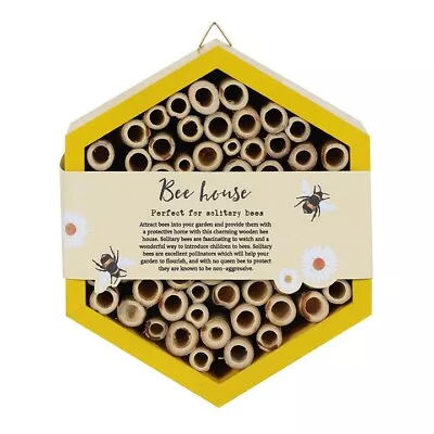 Hanging Wooden Bee And Insect House Garden Insect Bug Hotel • £19.99