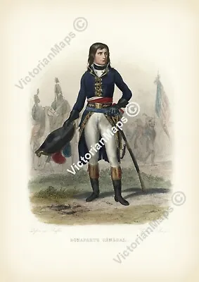 Bonaparte General Young Napoleon In 1789-1799 Portrait Langlois Art Print Poster • £11.70