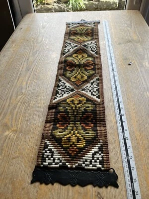 £25 • Buy Hand Embroidered/Tapestry/Cross Sticj - Antique Bell Pull - Swedish - VGC
