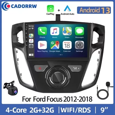 9  Android 13 Car Stereo Radio Carplay GPS Navi Head Unit For Ford Focus 2012-18 • $209.99