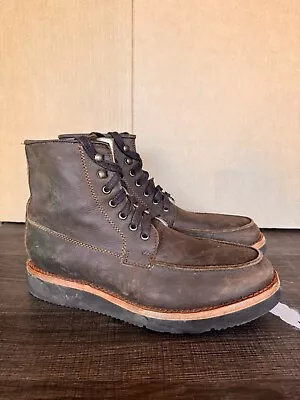 Men’s DIEVIER Nomad Espresso Moc Toe Boot Size 9.5 • $45