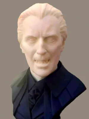 Dracula Christopher Lee Bust 1:1 Scale UNPAINTED 360 Series • $344.95