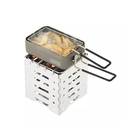 LOGOS Aluminium Mess Tin And Exclusive Strainer Set Solo Camping Cookware Fryer • $102.85