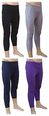 CHEX Cotton Lycra 3/4 Leggings Mens Training Jogging Train Fitness Yoga Work Out • £6.99